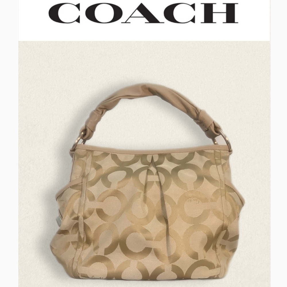 Coach signature tote rose gold